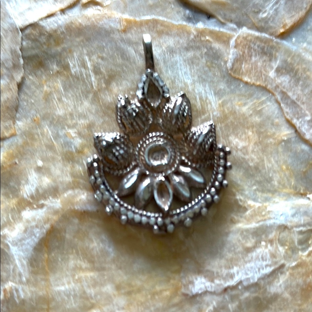 Sterling Silver Pendant from India vintage handmade